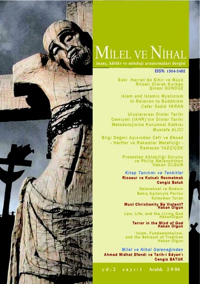 Cilt/Volume 2 - Sayı/Issue 1
